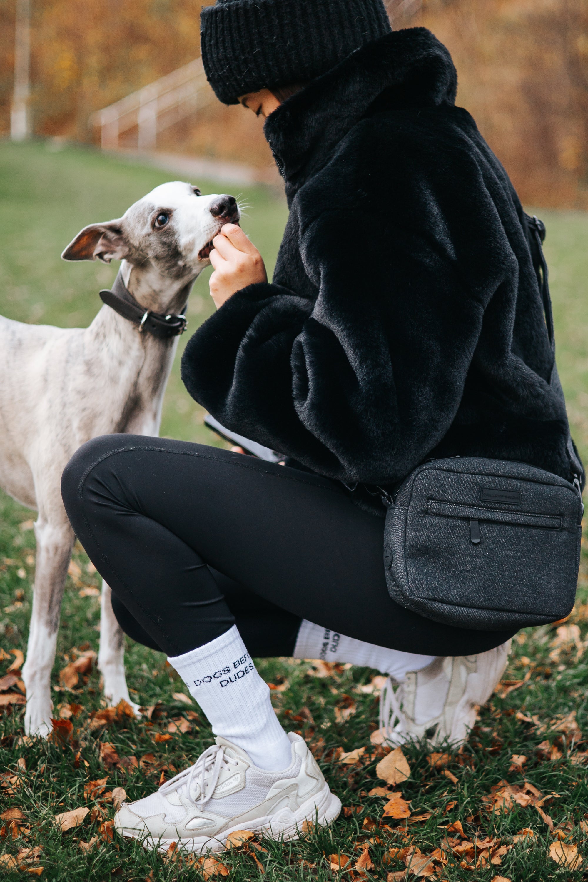 Black Denim Dog Lead