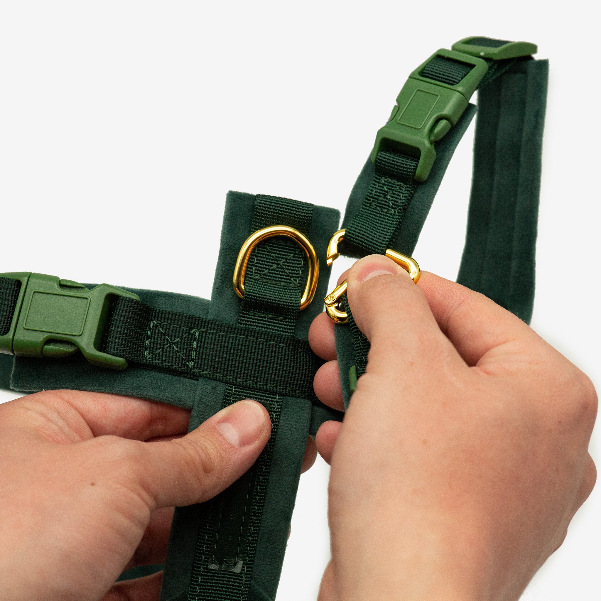 Dark Green Y-Harness XS