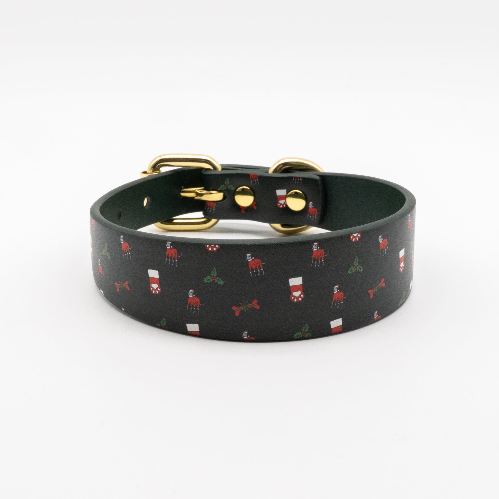 Santa Paws Christmas Dog Collar Thin