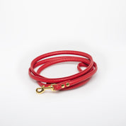 image - Red Leather Lead Medium