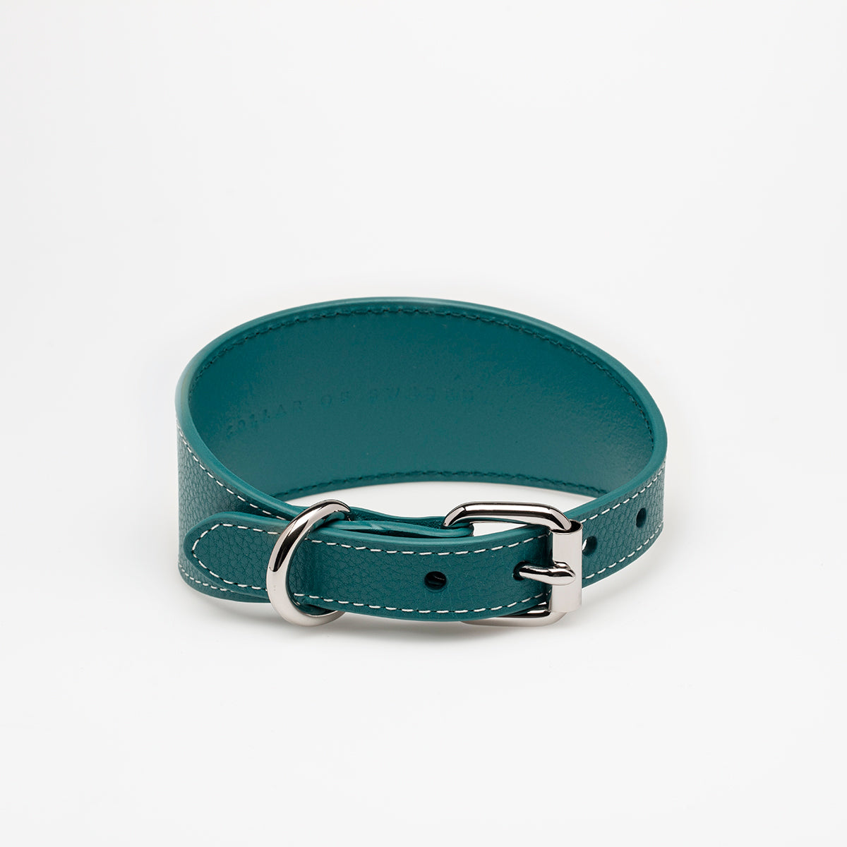 image - Turquoise Leather Collar XL Wide